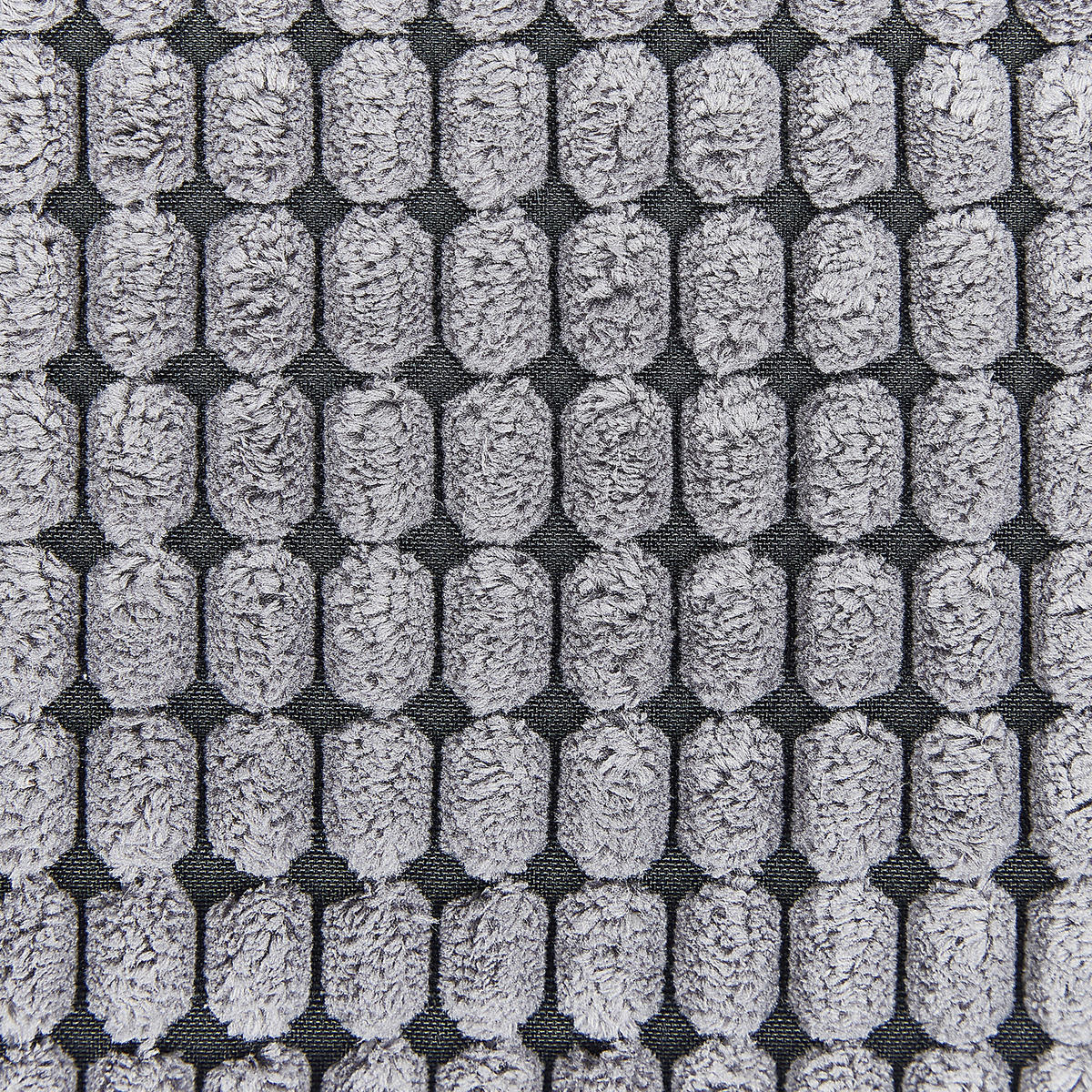 DEKOKISSEN 2er-Set Dunkelgrau 45/45 cm Aspidistra - Dunkelgrau, Textil (45/45cm) - Beliani