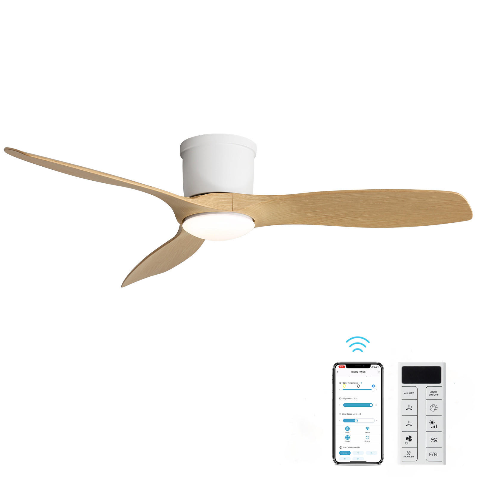 Casiva Deckenventilator Weiß 132.08x31.8x132.08 cm