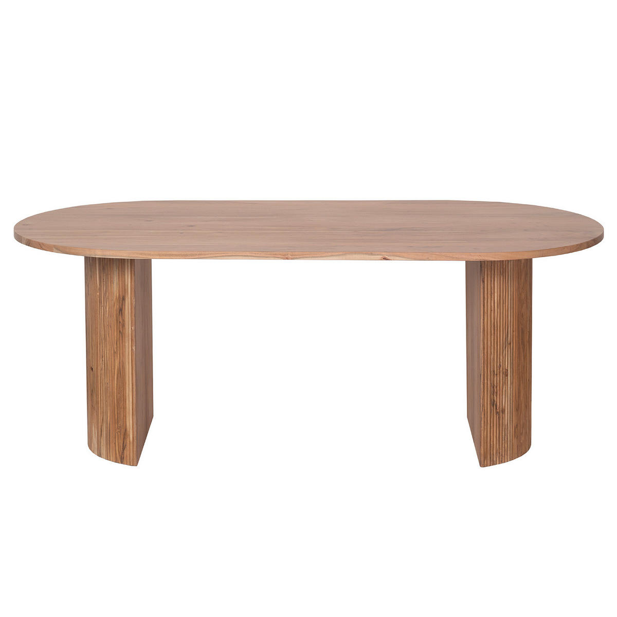 MASSIVER ESSTISCH - Akazie massiv - Braun/Akaziefarben, Akazienholz/Holz (100/200/76cm) - home24