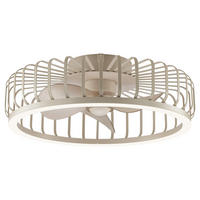 LED DECKENLEUCHTE Capo Beige 48/48/17 cm - Beige, Metall (48/48/17cm) - Brilliant