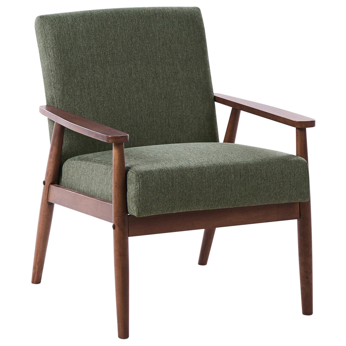 SADA POHOVEK 6-místná Látka Tmavě hnědá/Zelená Esrum - zelená barva/hnědá, textil (151/79/72cm) - Beliani