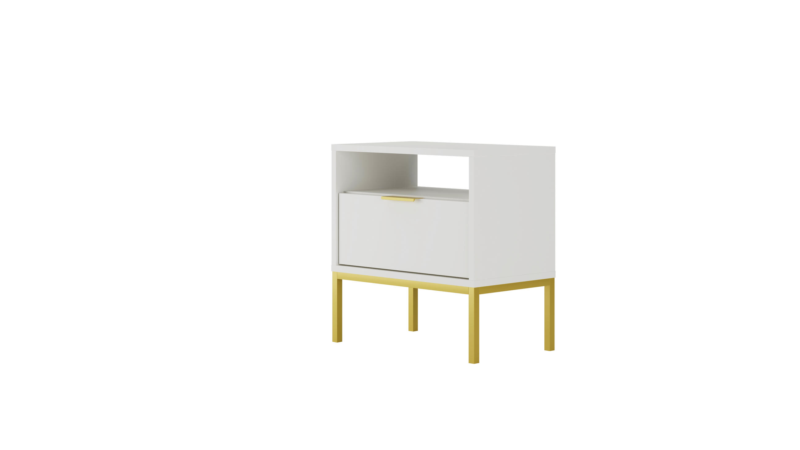 NACHTSCHRANK Austin 33/56,4/55 cm - Weiß, Holzwerkstoff (33/56/55cm) - Kocot Kids