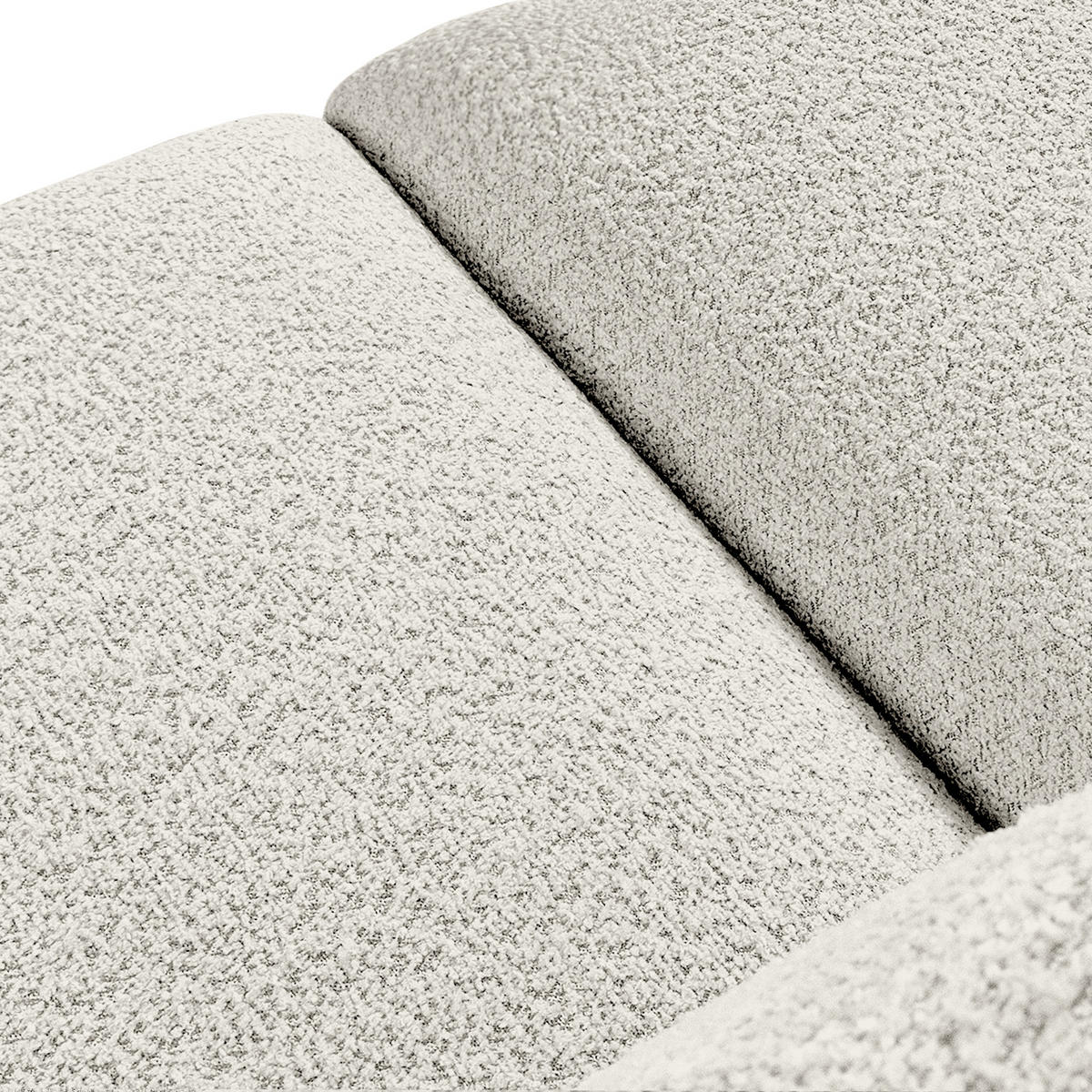 ECKSOFA RECHTS BUFFO, Weiß - Weiß, Holz/Holzwerkstoff (225/176cm) - KONSIMO®