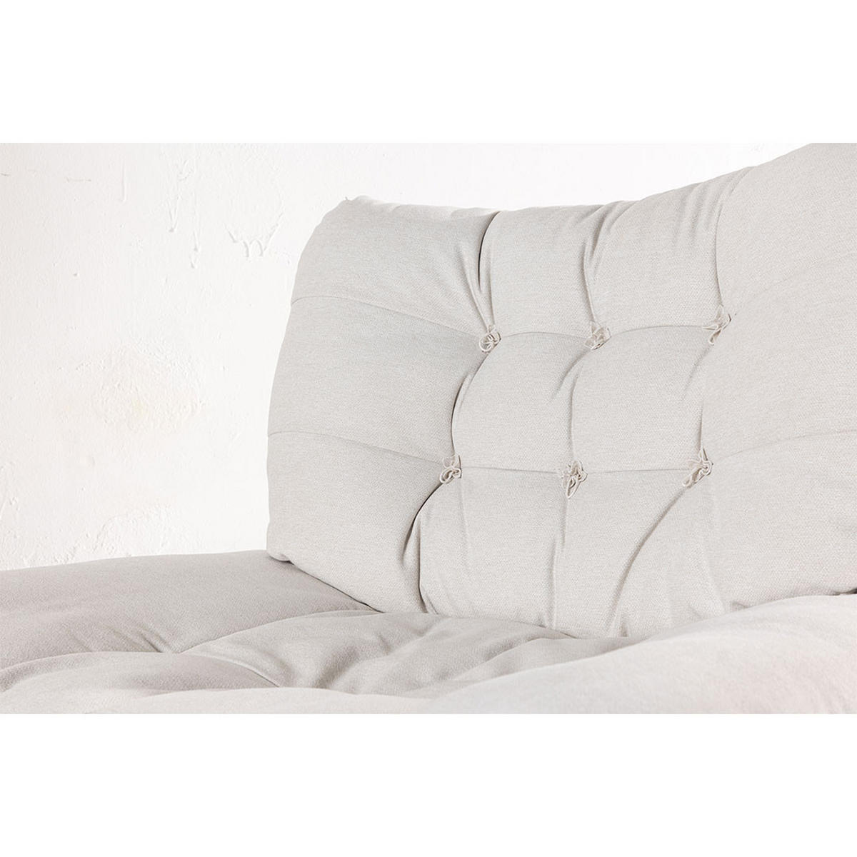 SESSEL, Florens, Offwhite, Metall / Polyester, 105 x 104 x 108 cm - Creme, Textil/Metall (105/108/104cm) - ebuy24