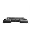 WOHNLANDSCHAFT Celes Premium Xs Opera - Dunkelgrau, Holzwerkstoff/Textil (342/73/165cm) - Fun Möbel