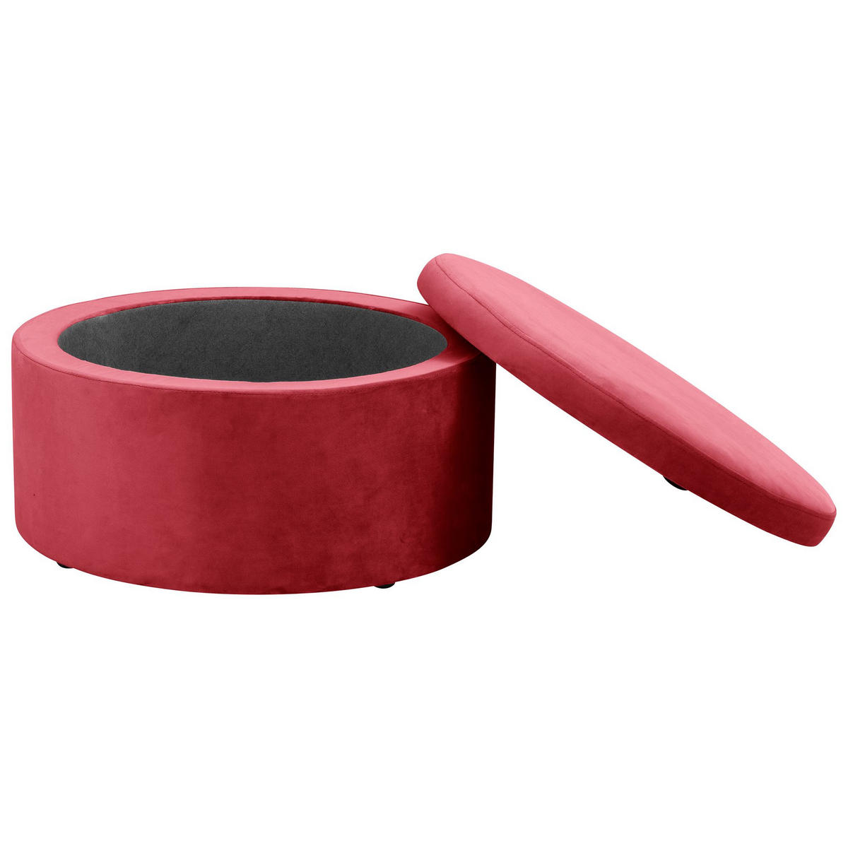 KINDERHOCKER Katyushka Samtvelours rot - Rot, Kunststoff (60/32/60cm) - 58aufmkessel