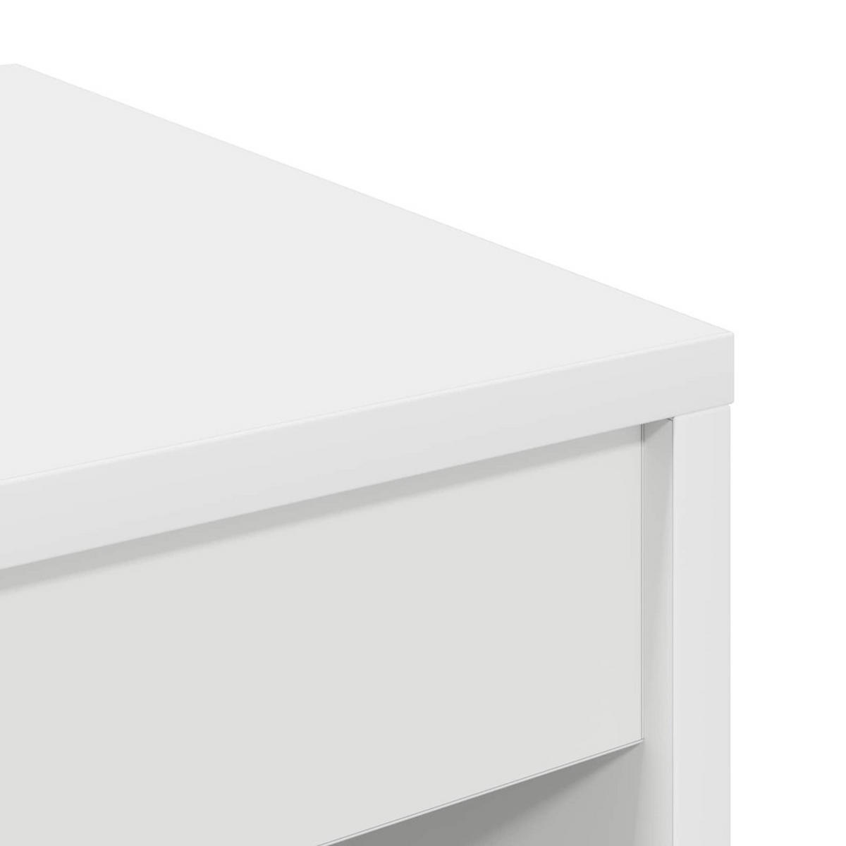 SCHREIBTISCH Weiss 60/40/76 Cm - Weiß, Holzwerkstoff (60/40/76cm) - vidaXL