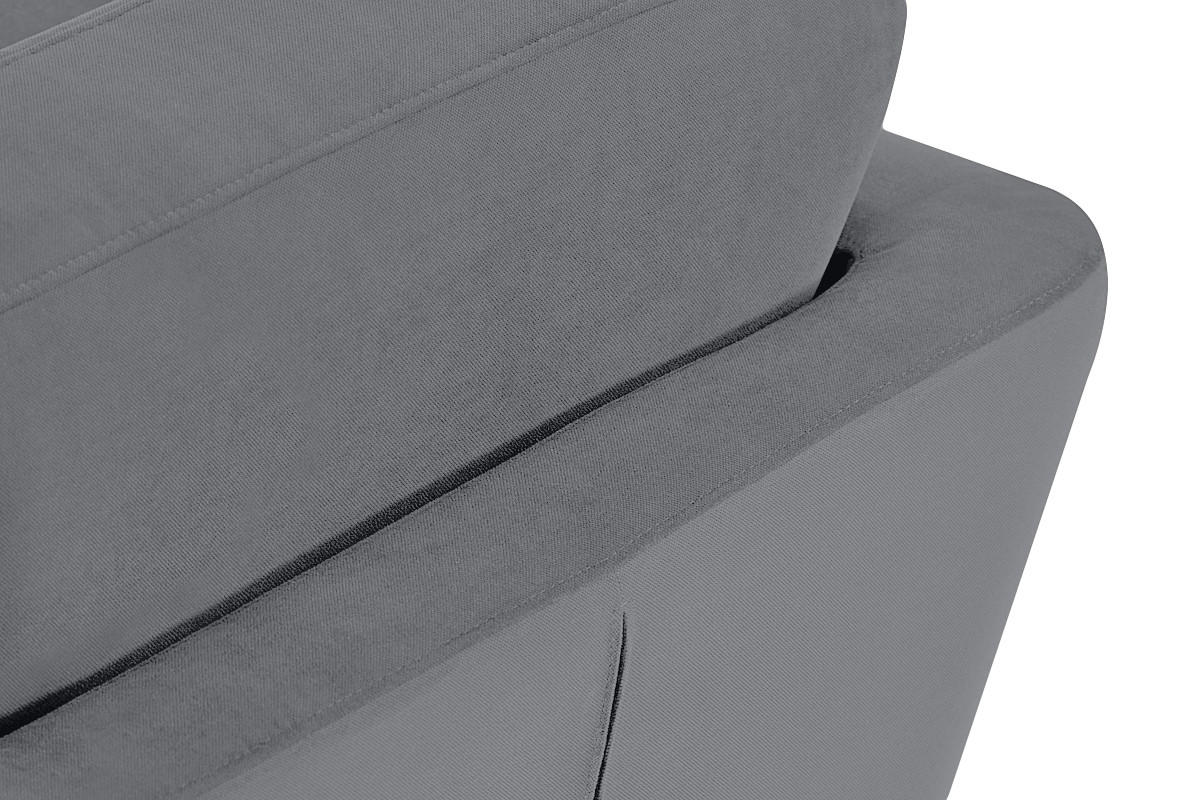2-SITZER-SOFA TAGIO mit Armlehnen, grau - Braun/Grau, Buchenholz/Textil (153/80/84cm) - KONSIMO®