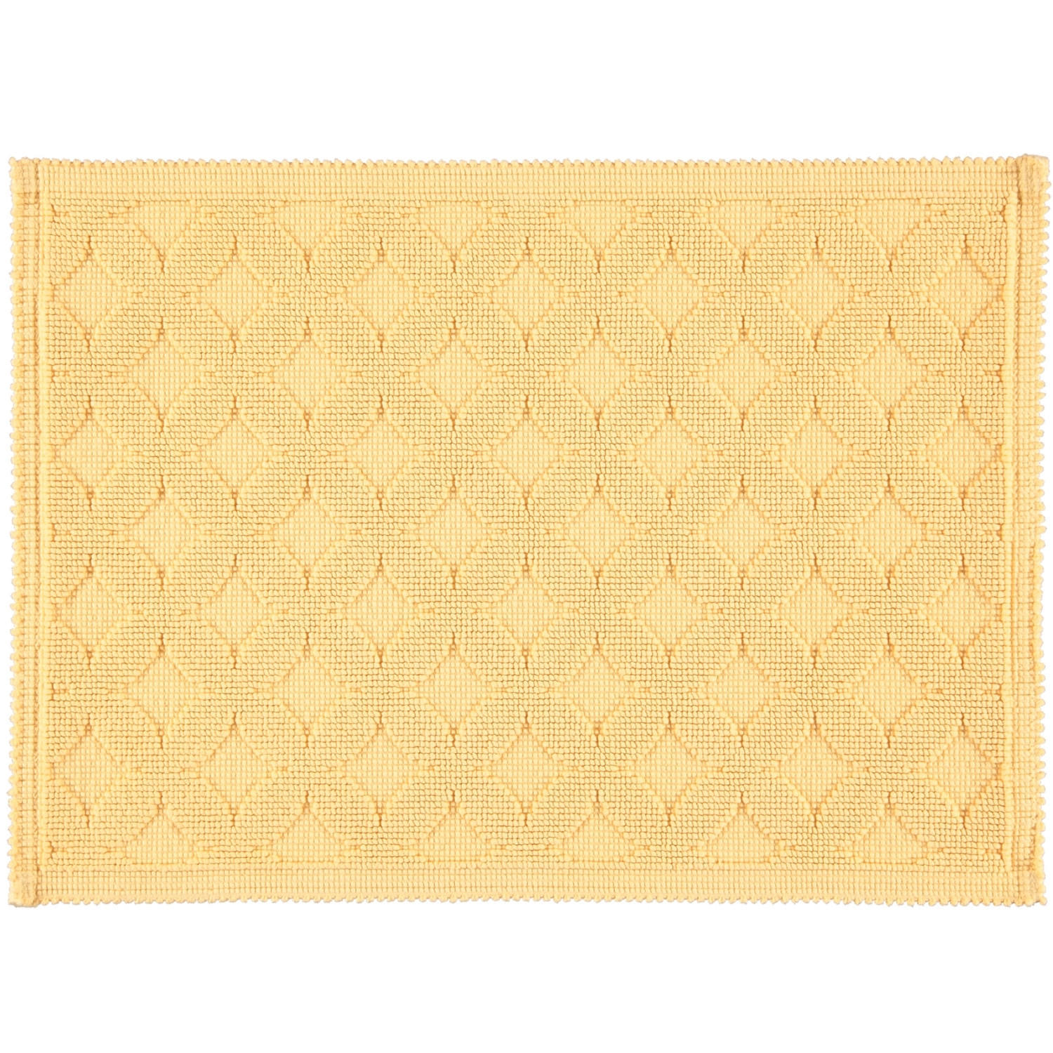 Rhomtuft Badematten Gelb 50x70 cm