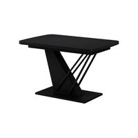 PRODUŽNI BLAGOVAONSKI STOL Fenaro Crna 120 x 80 + Izvlačno - crna, drvni materijal (80/120/77.4cm) - Vicco