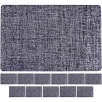 TISCHSETS Linen Graublau 44 x 29 cm 12er Set - Blau, Kunststoff (43.5/28.5/0.1cm) - Ritzenhoff Breker