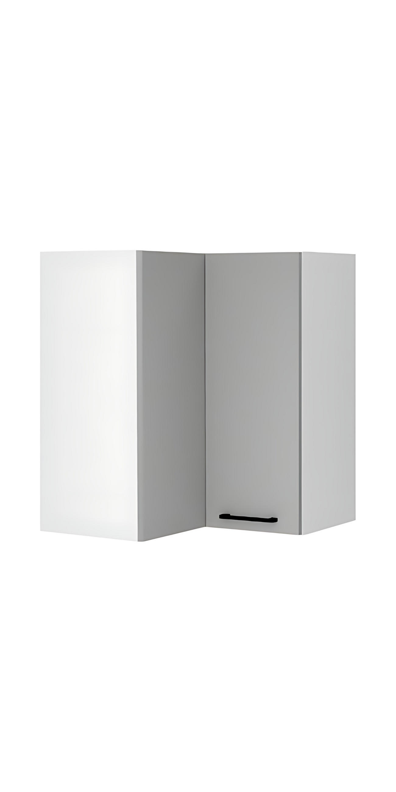 ECKHÄNGESCHRANK WRN P/L - Morvex - Platzsparende Lösung mit Stil - Grau, Holz/Metall (60/72/60cm) - ROYAL24_MARKT