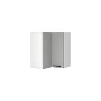ECKHÄNGESCHRANK WRN P/L - Morvex - Platzsparende Lösung mit Stil - Grau, Holz/Metall (60/72/60cm) - ROYAL24_MARKT
