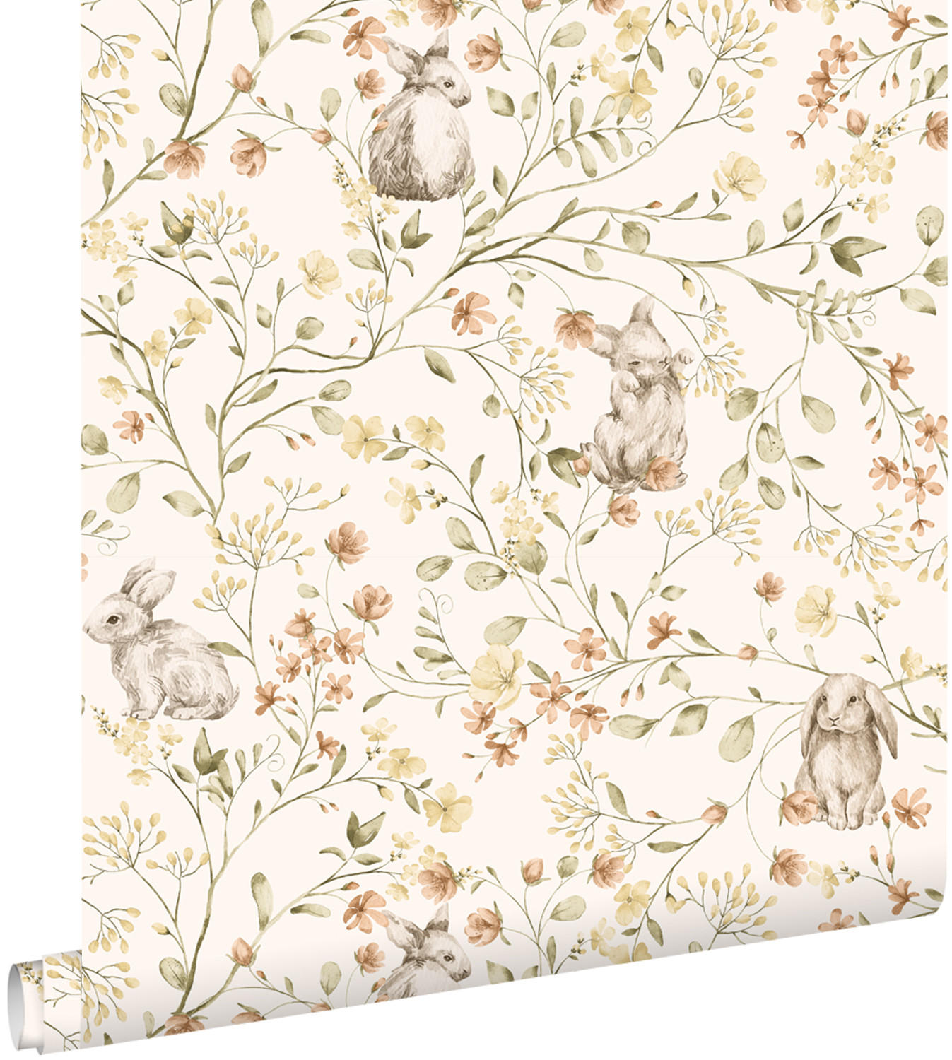 TAPETE Kaninchen 0.53 x 10.05 m - Weiß, Papier (53/0.1cm) - ESTAhome