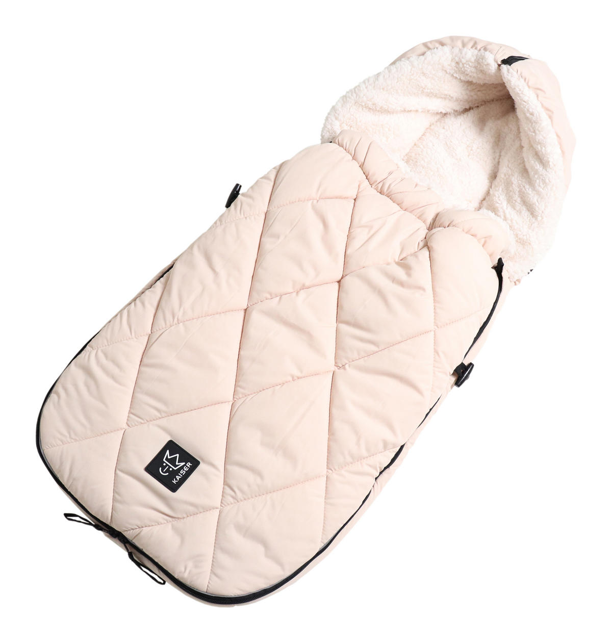 KINDERWAGEN-FUSSSACK XL TOO, sand/creme - Beige, Textil (46/10/105cm) - Kaiserbaby