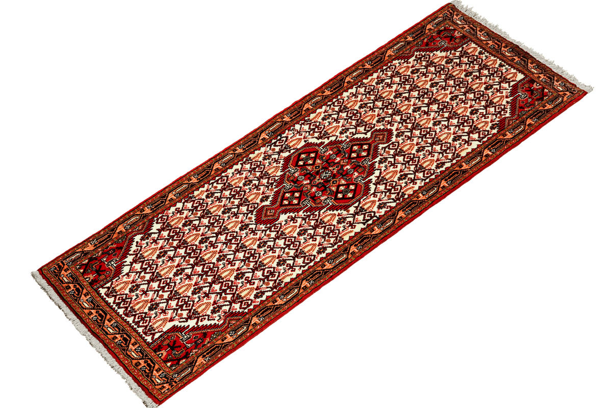 ORIENTTEPPICH handgeknüpft Assadabad Beige 193/78 cm Schurwolle - Beige, Textil (78/193cm) - Looma