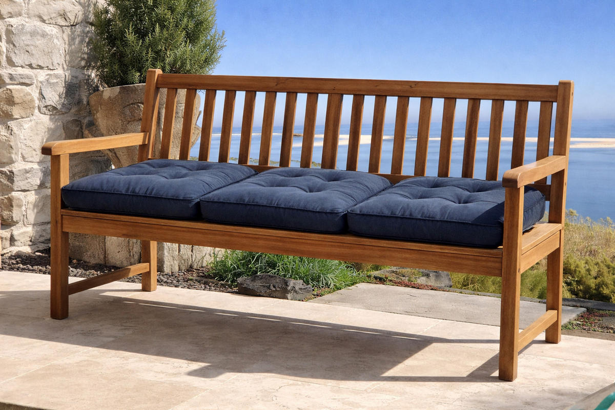 SITZKISSEN 48x113 cm Anthrazit - Anthrazit, Textil (50/8/50cm) - QUICK STAR