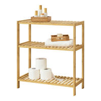 BADEZIMMERREGAL Nyköping - Naturfarben, Holz (58/66/26cm) - [en.casa]