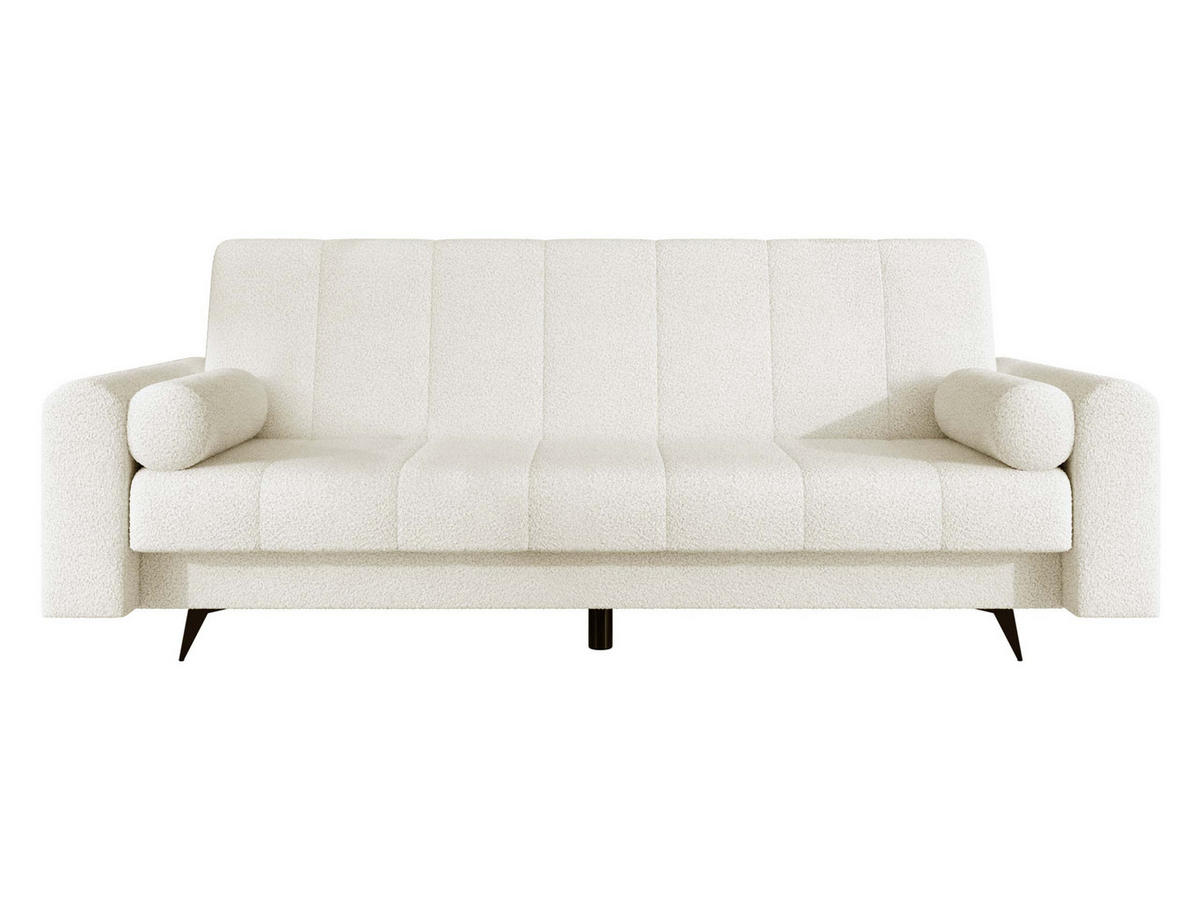 SCHLAFSOFA Zuri - Creme/Schwarz, Holz/Textil (240/93/91cm) - MIRJAN24