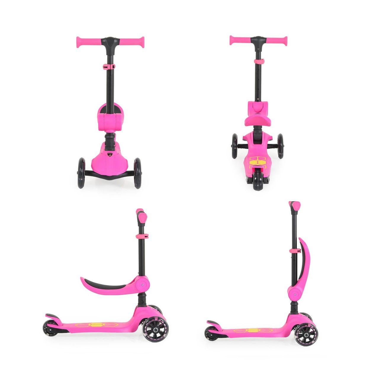 Thumbnail - Moni Kinderroller, Rosa, Kunststoff, 26x52x57 cm, female, Outdoor Spielzeug, Kinderfahrzeuge