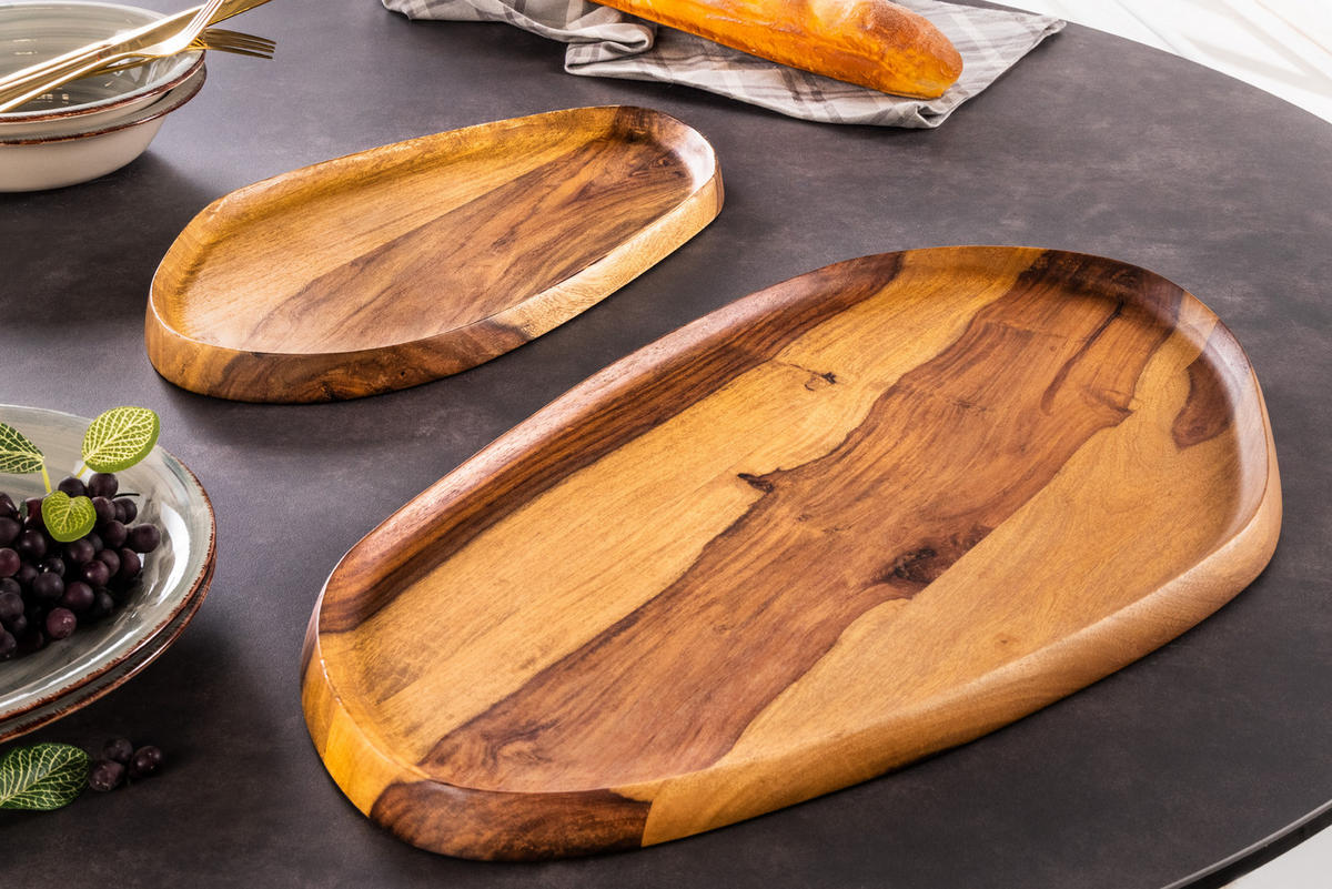 TABLETT AMAZONAS Sheesham Natur 55 cm - Braun, Holz (3cm) - riess-ambiente