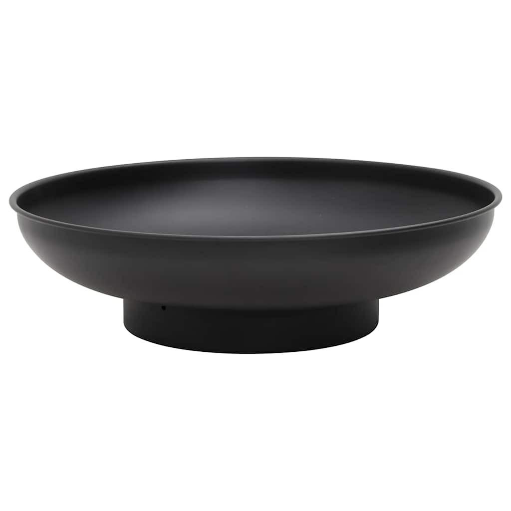 Thumbnail - vidaXL Feuerschale, Schwarz, Metall, 57x16x57 cm, Freizeit, Campingzubehör, Feuerschalen