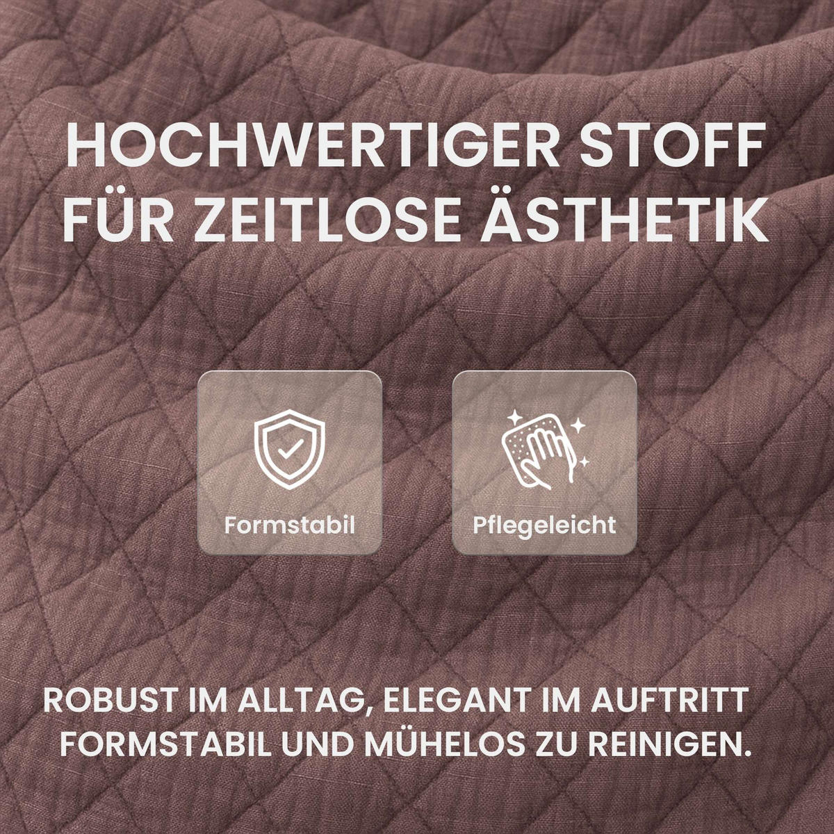ESSZIMMERSTUHL Stoff Braun - Eukalyptusholzfarben/Braun, Holz/Textil (63/84/61cm) - CLP