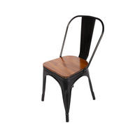 ESSZIMMERSTUHL LINA - Schwarz, Metall (36/86/36cm) - SAM