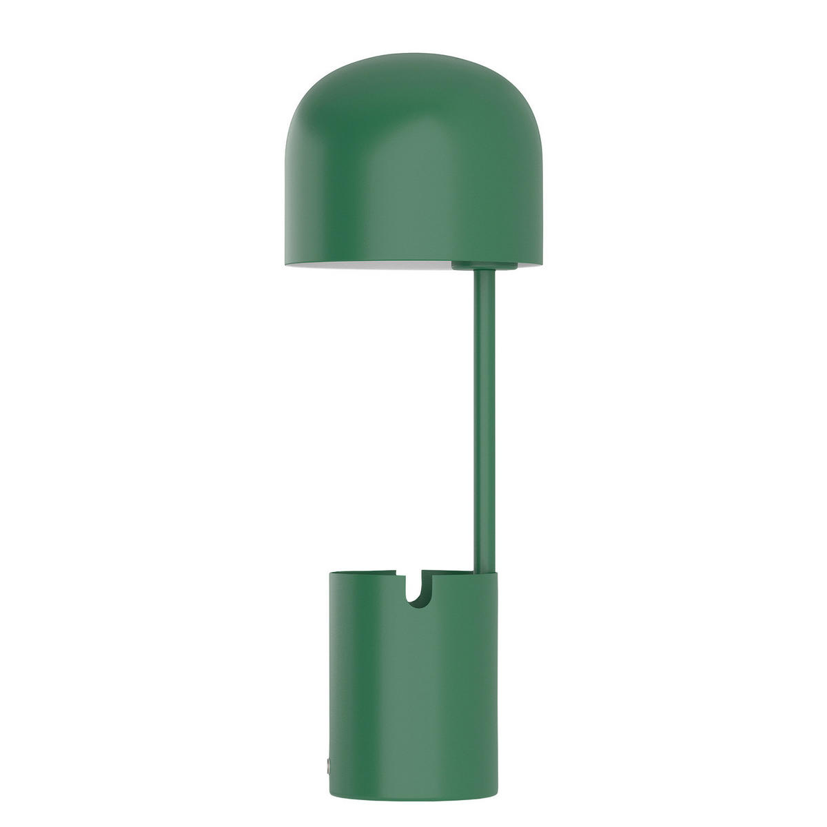AKKU-TISCHLEUCHTE - Eisen / Kunststoff - Grün, Metall (13/13/37cm) - home24