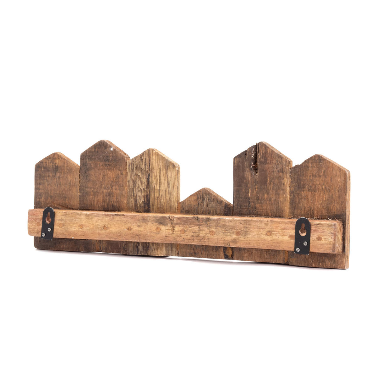 WANDGARDEROBE City 50 Massivholz, 4 Haken naturfarben - Naturfarben, Holz (49/16/8cm) - CREEDWOOD