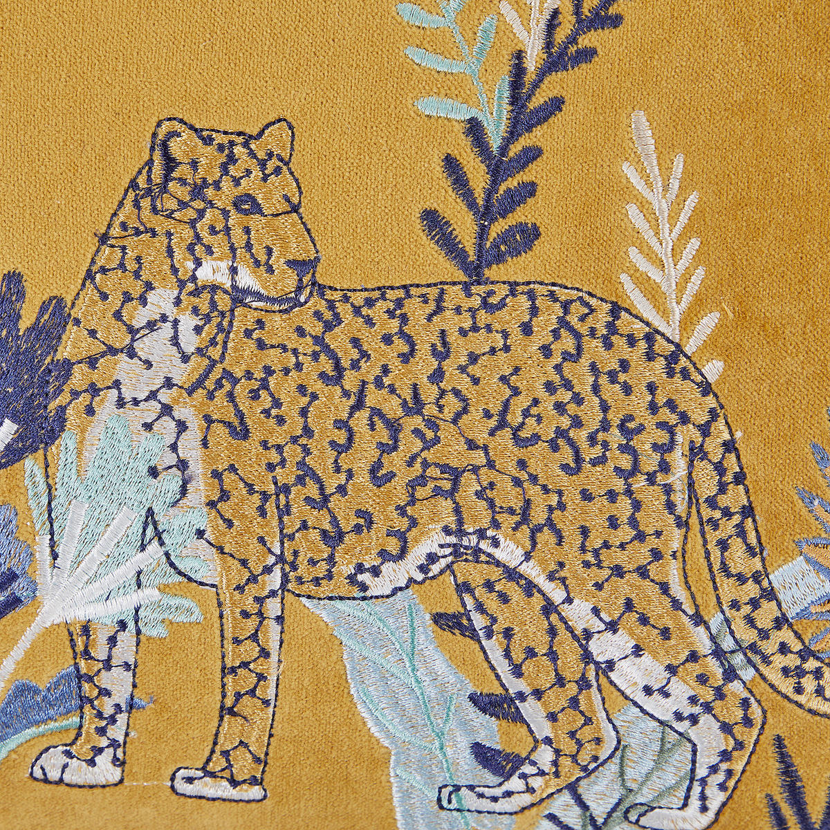 KISSEN Bohemian Gepard 50x30 cm - Gelb, Textil (50/30cm) - Butlers