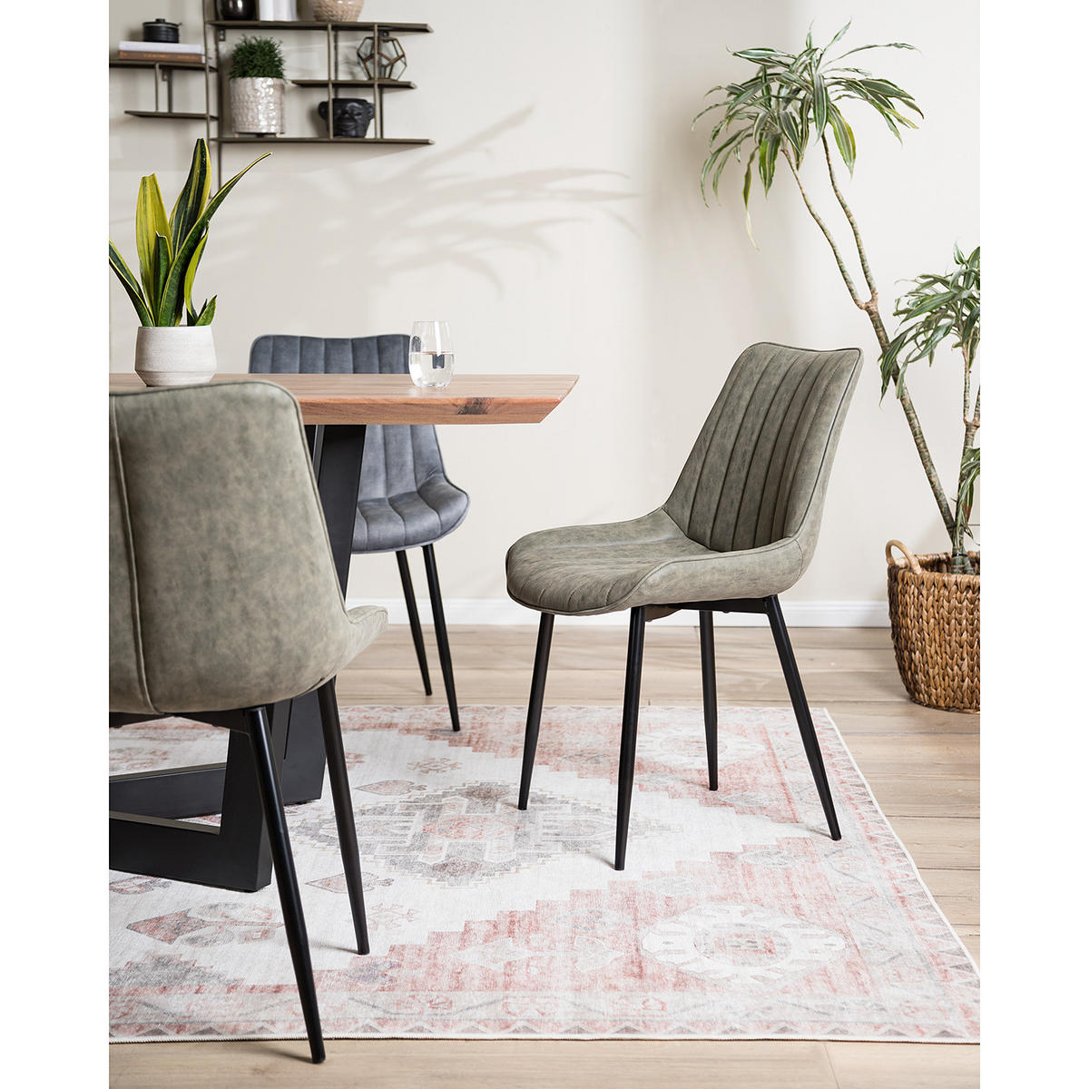 POLSTERSTUHL - Olivgrün, Kunststoff (53/81/60cm) - home24