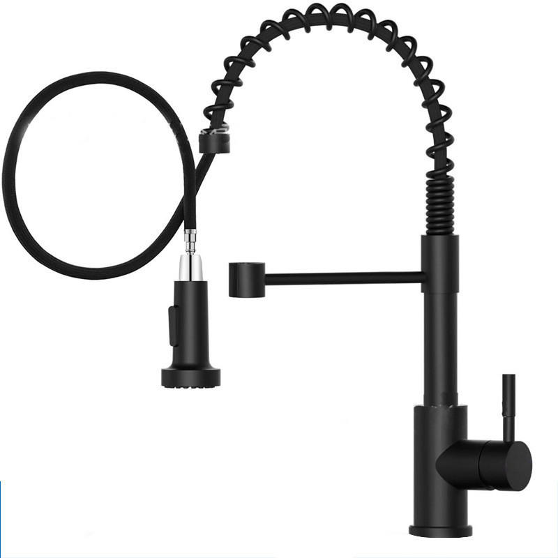 BADEZIMMERARMATUR mit Schlauch,44cm hoch, schwarz. - Schwarz, Metall (57/6/27cm) - Vallsero