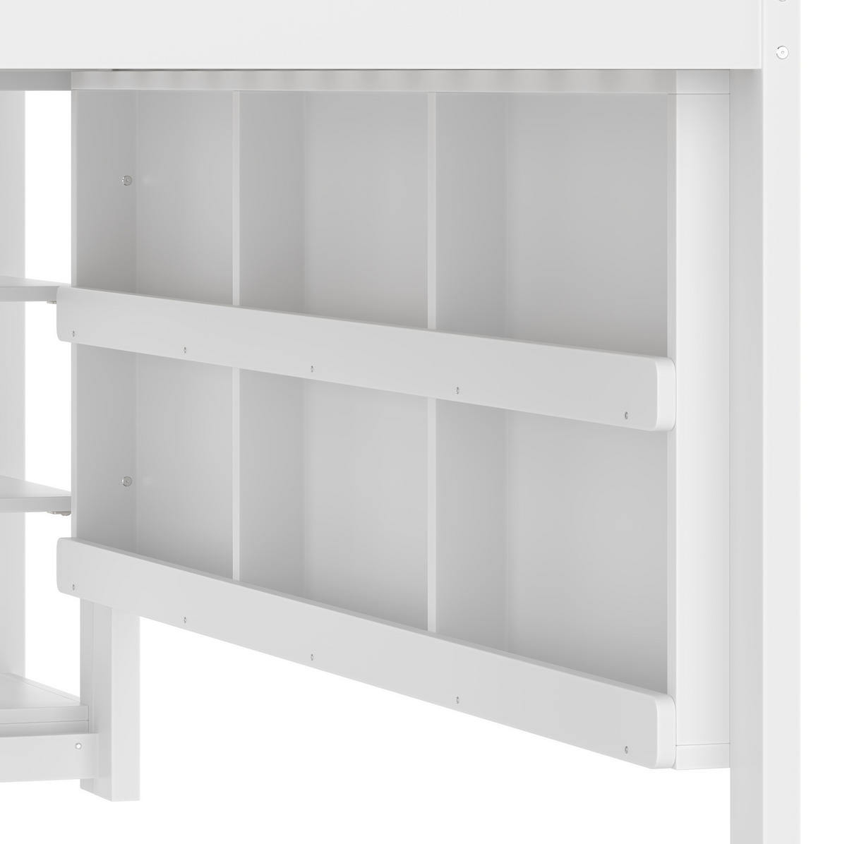 HOCHBETT 90/200 cm weiß mit LED-Leiste Hausform, Regale, Zaun - Weiß, Holz (90/200cm) - OKWISH