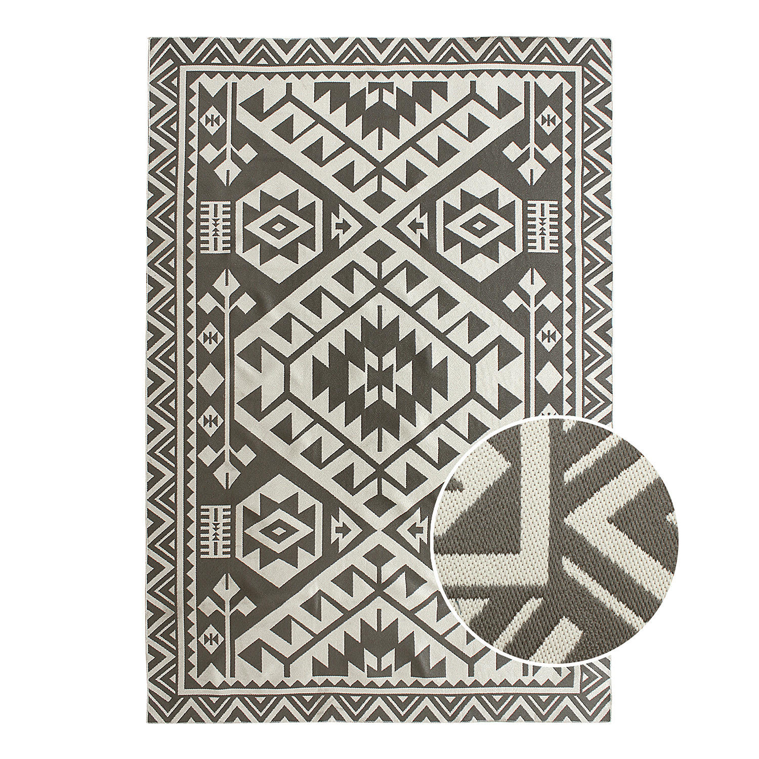 IN-/OUTDOORTEPPICH - Kunstfaser - Grau, Textil (190/290cm) - home24