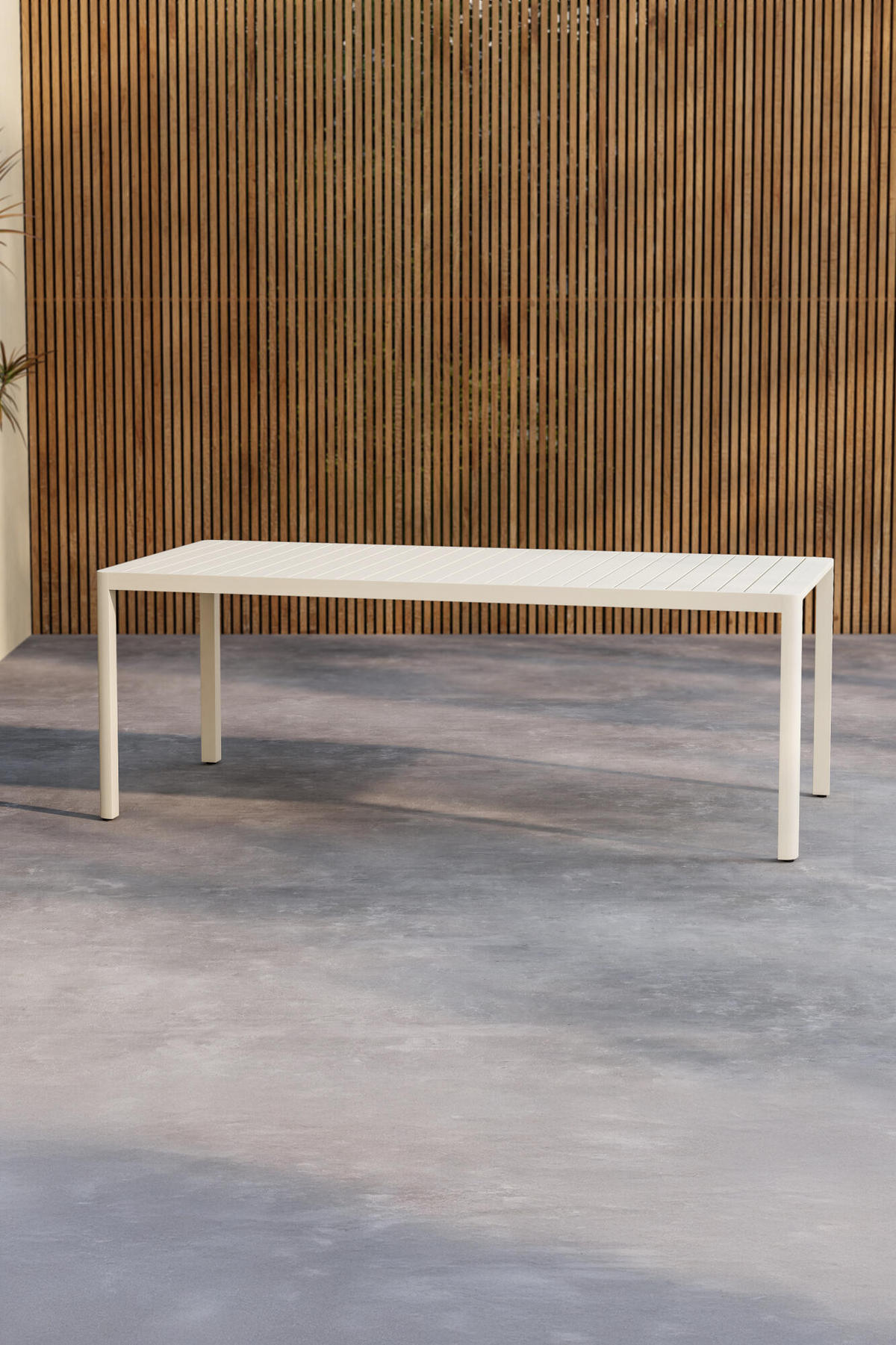 GARTENESSTISCH GIARDINI Beige 90x200x72 cm - Beige, Metall (200/90/72cm) - FURNLUX