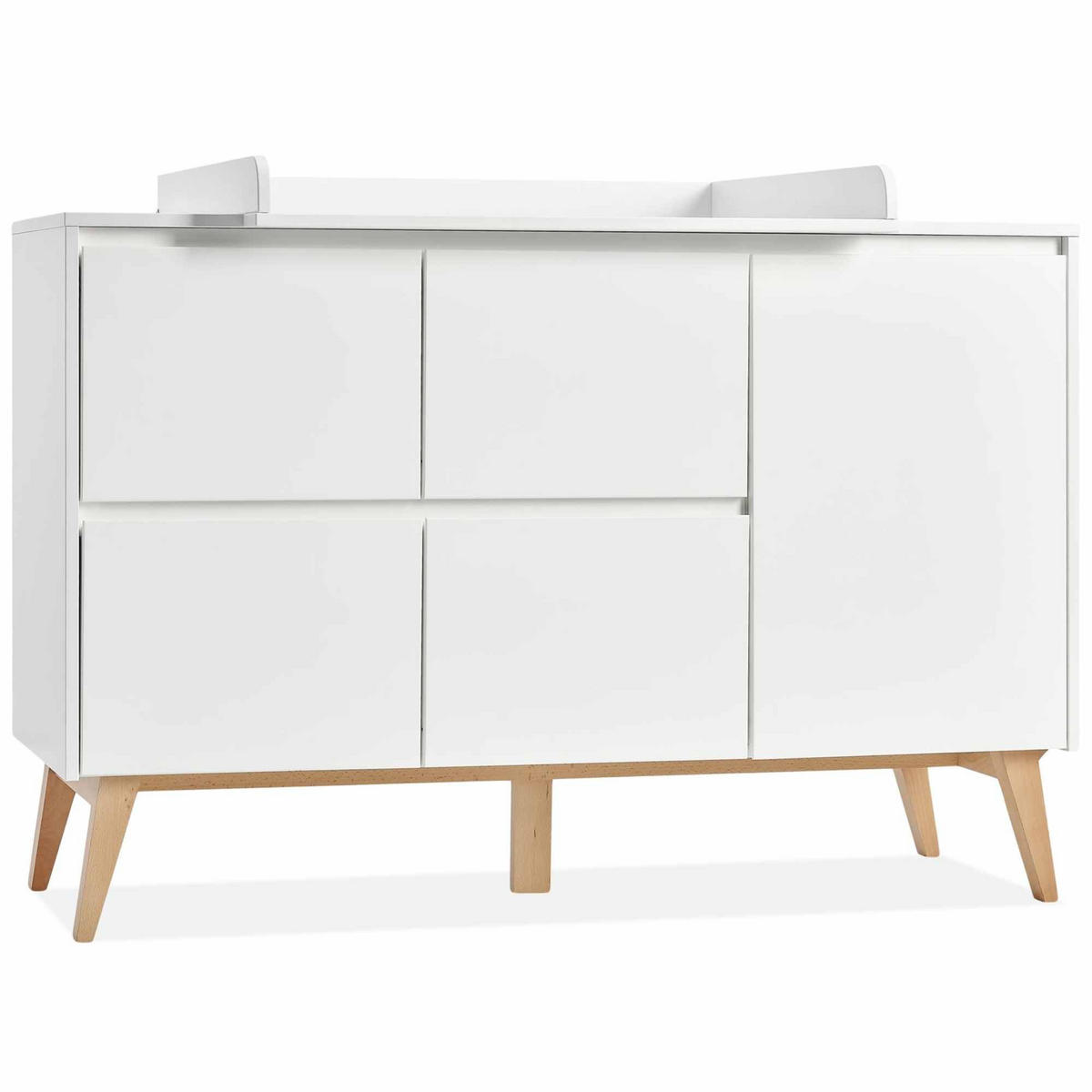 WICKELAUFSATZ Dambi - Weiß, Holzwerkstoff (90/8/76cm) - KONSIMO®