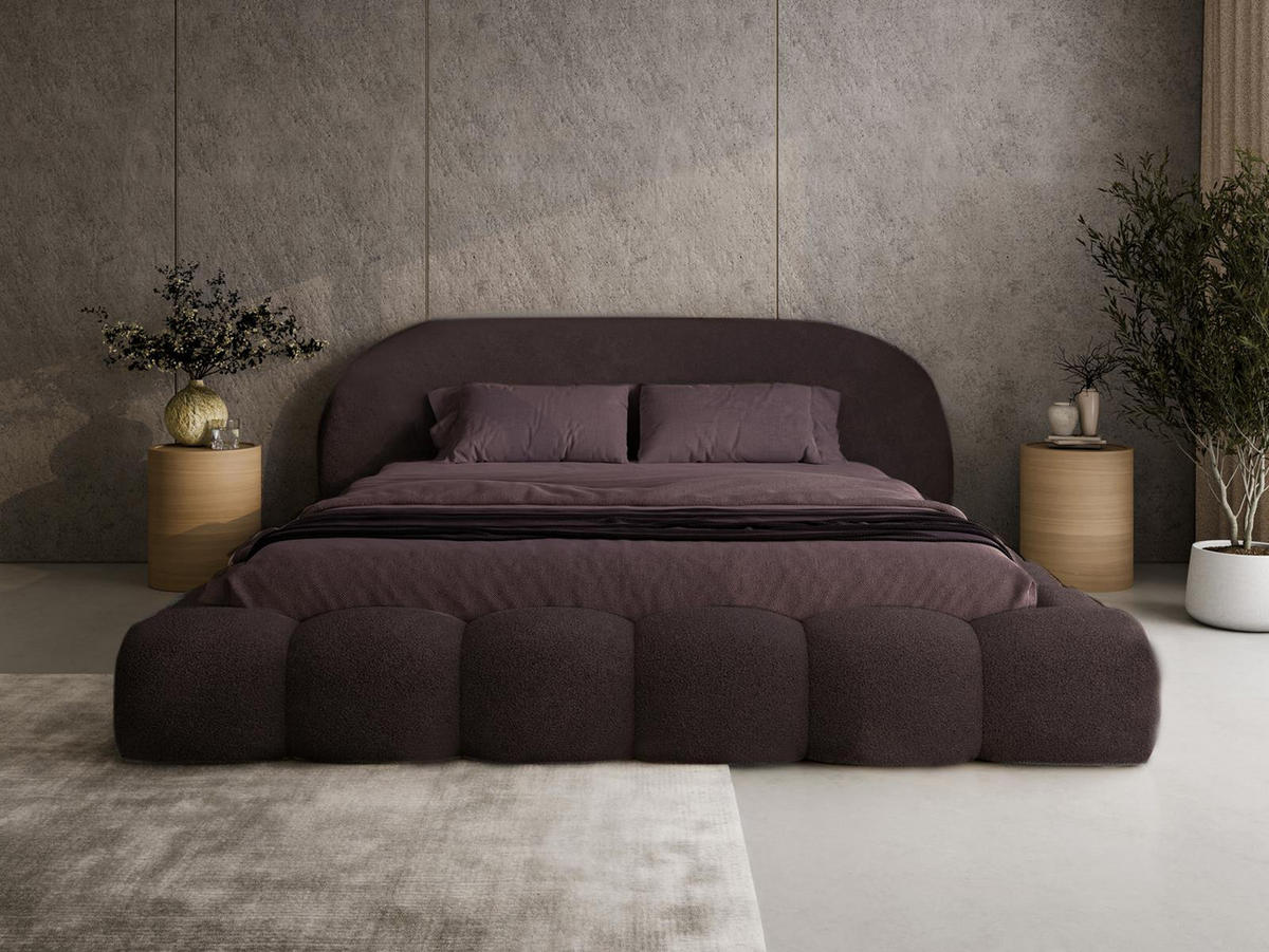 POLSTERBETT Metallrahmen 120x200 Braun OMBIS - Braun, Holzwerkstoff (120/200cm) - Compleo24