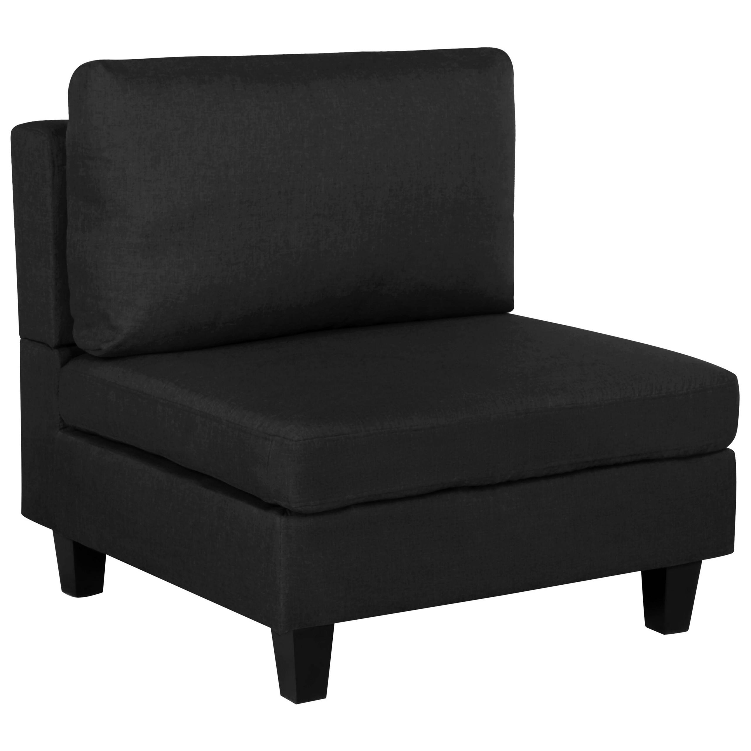 Beliani Sesselmodul Schwarz 76x80x76 cm