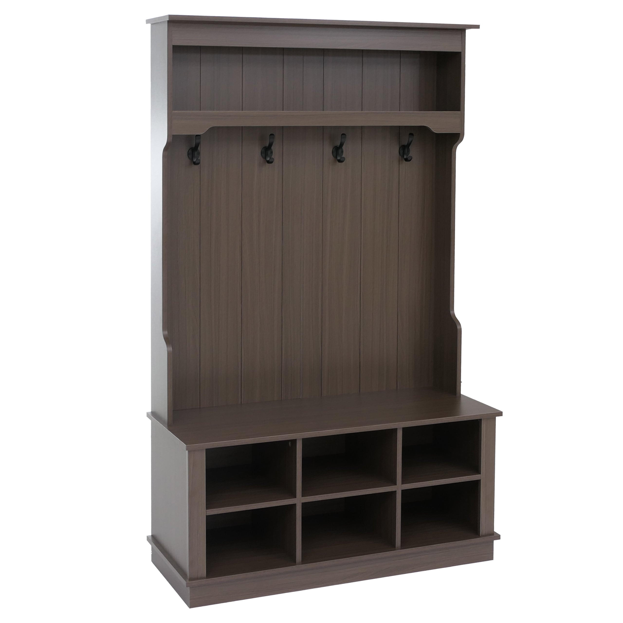 GARDEROBE Walnuss Dekor - Walnussfarben, Holz (100/170/39cm) - MCW