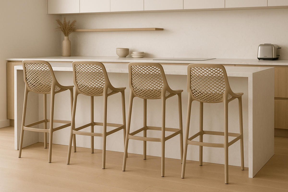 BARHOCKER 2er Set Aero schlamm - Schlammfarben, Kunststoff (45/105/53cm) - TPFLiving