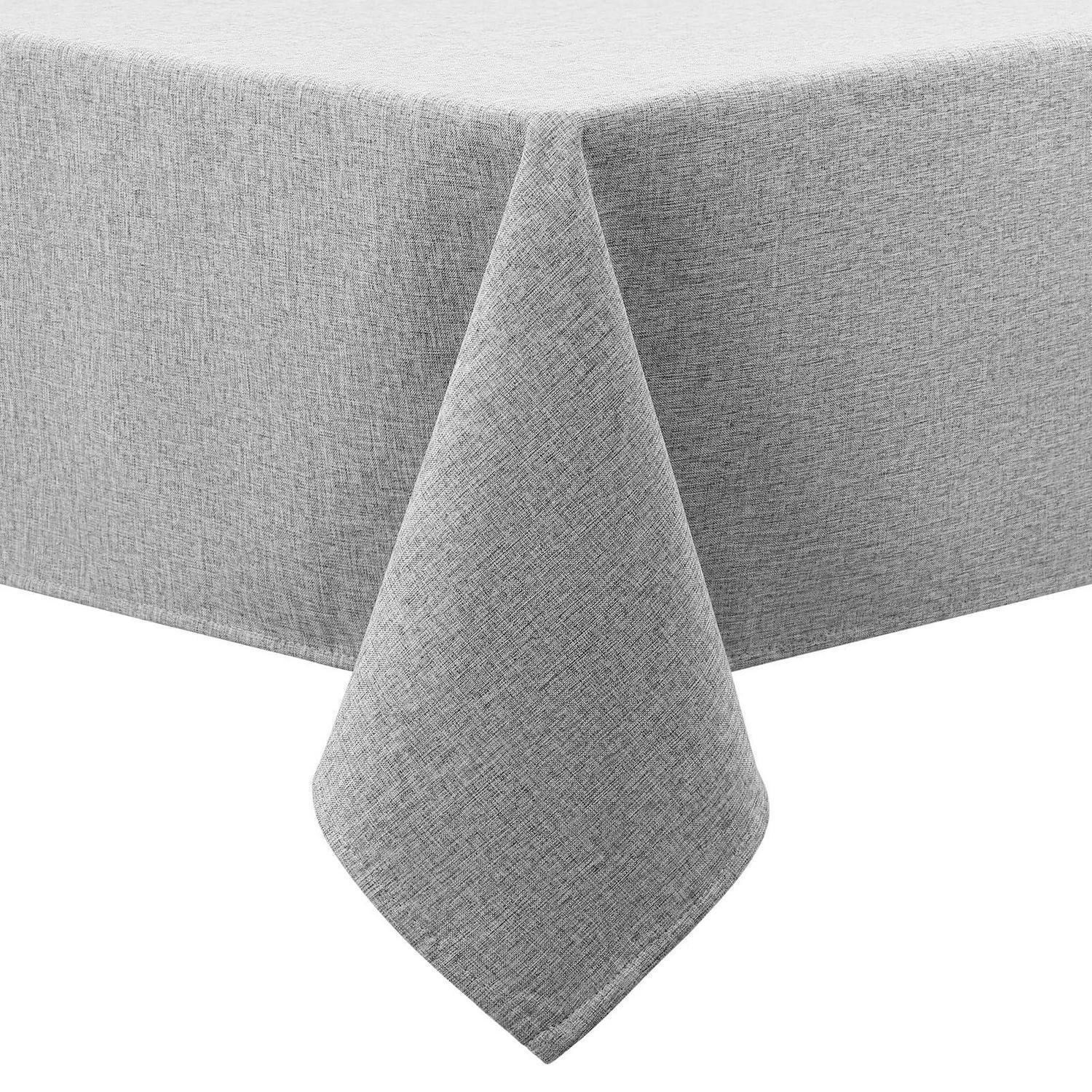 TISCHDECKE abwaschbar 140 x 100 cm Hellgrau - Grau, Textil (140/100/1.5cm)