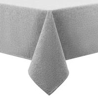 TISCHDECKE Leinenoptik Hellgrau 80 x 80 cm - Grau, Textil (80/80/1.5cm)