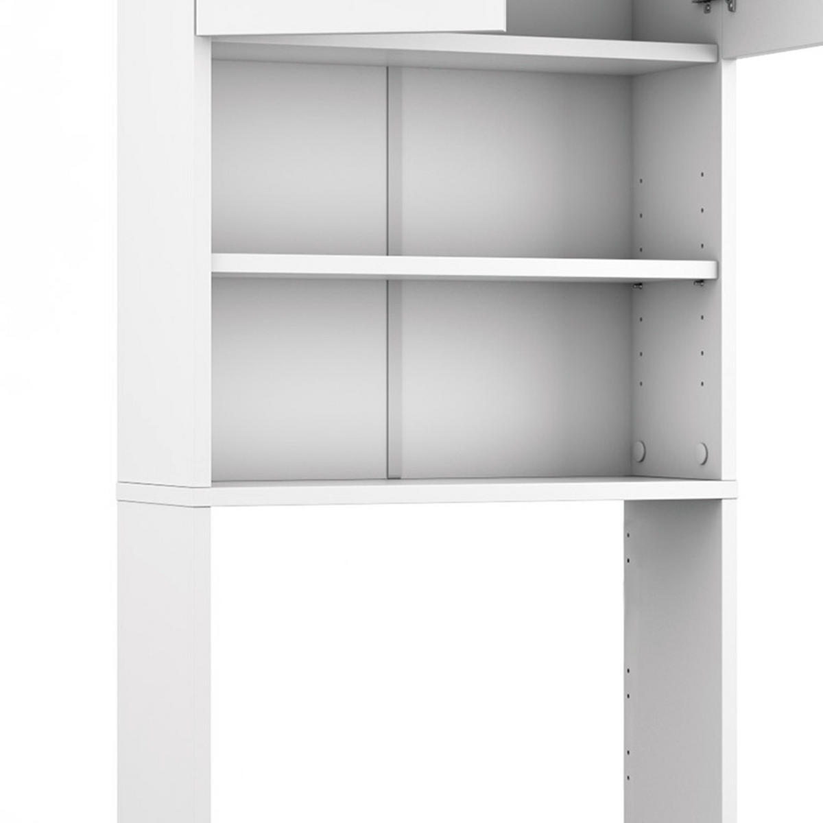 WASCHMASCHINENSCHRANK Weiß 64 x 190 cm - Weiß, Holzwerkstoff (64/190/26cm) - Vicco