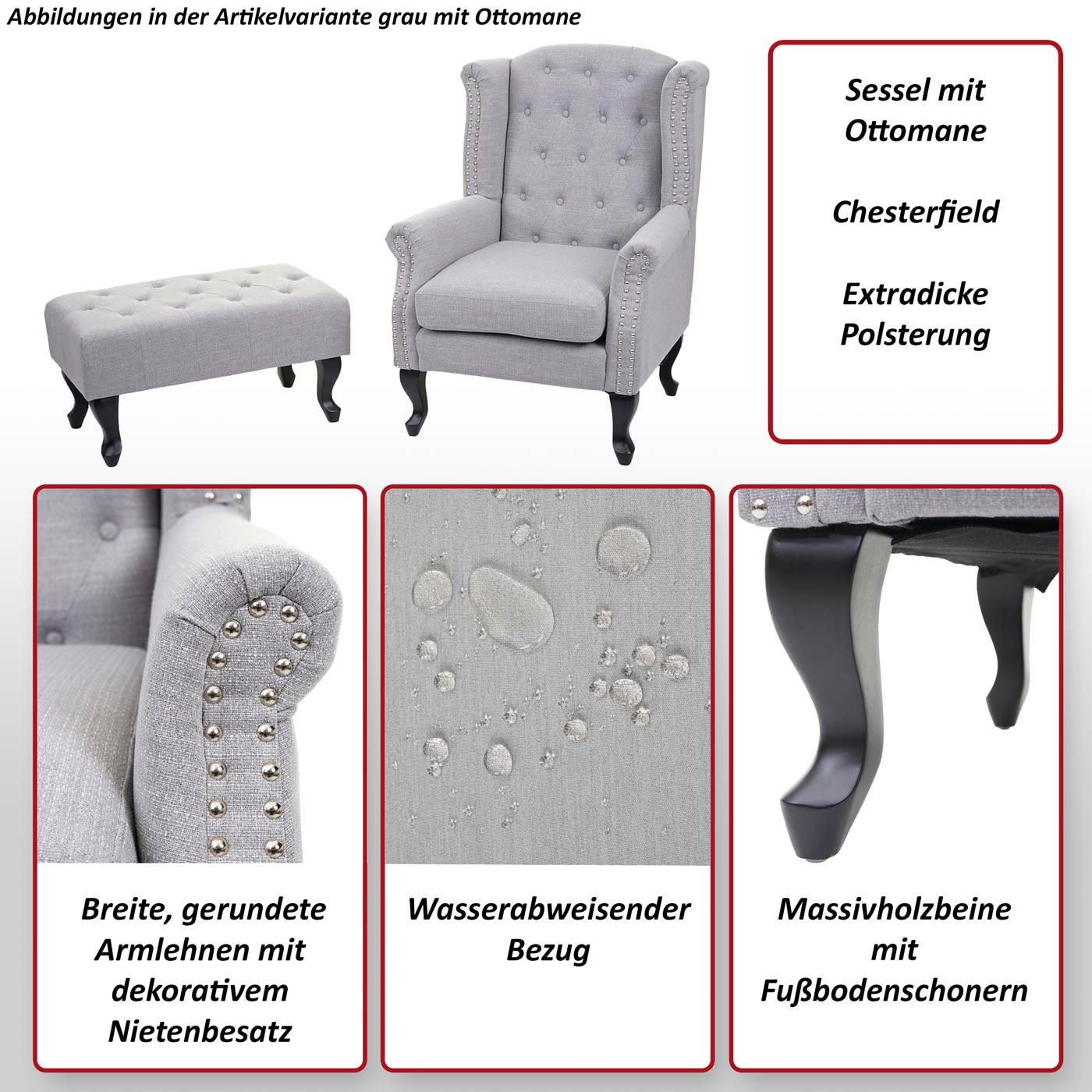 RELAXSESSEL Anthrazit - Anthrazit, Textil (75/102/80cm) - MCW