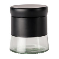 GEWÜRZGLAS Boga 400 ml - Schwarz, Glas (9.5/10.5/9.5cm)