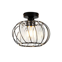 DECKENSTRAHLER Flammel 21/25/25 cm - Schwarz, Metall (21/25/25cm) - ZMH