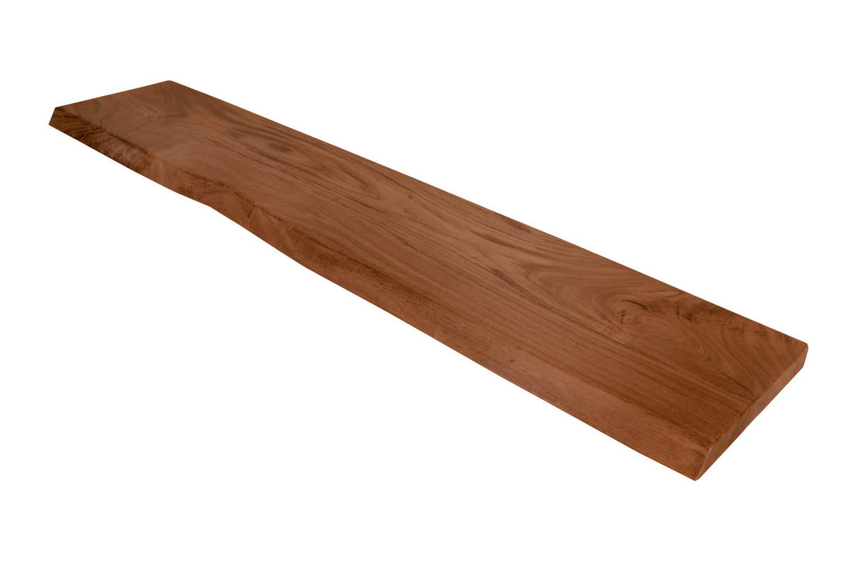 WANDREGAL AMANDA - Braun/Akaziefarben, Holz (130/3/20cm) - SAM