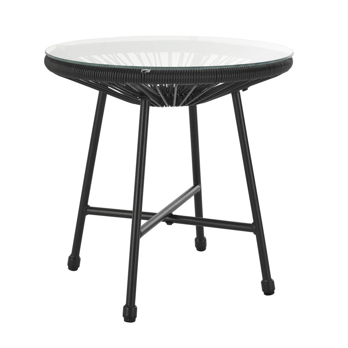 BALKONSET Bali Schwarz - Schwarz, Metall - SVITA