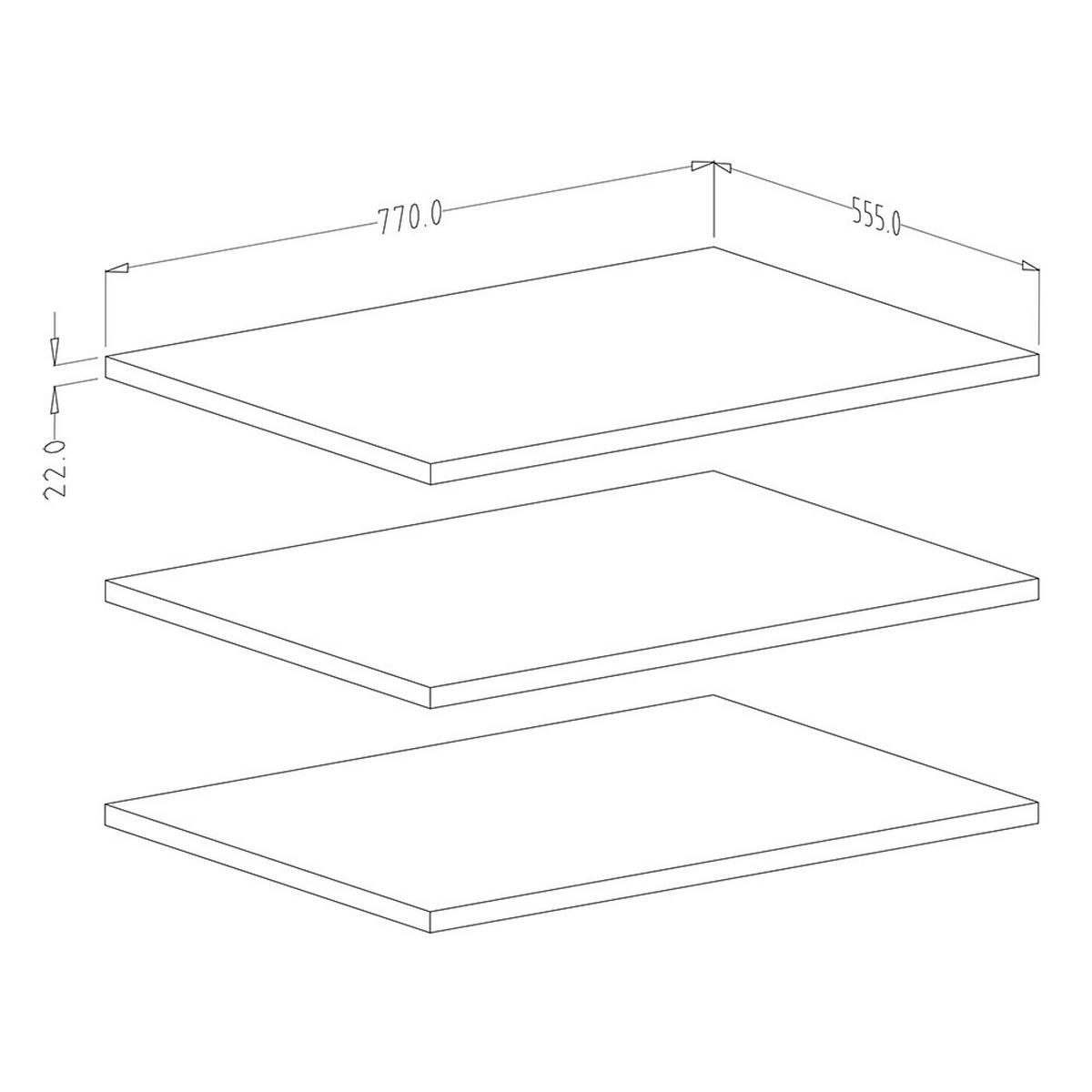 KLEIDERSCHRANK Olmo-83 - Weiß, Holzwerkstoff (80/217/63cm) - Lomado